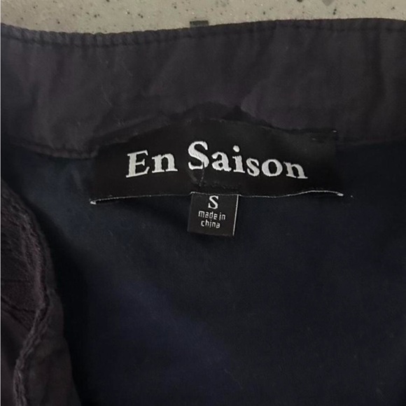 En Saison Navy Eyelet Midi Dress - Picture 5 of 5
